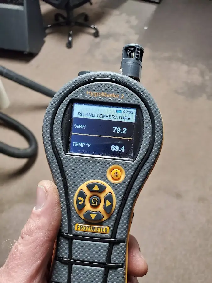 Moisture meter humidity assessment for Mold Remediation & Removal in Blooming Grove